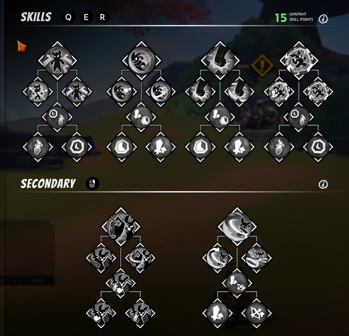 Knight class skill tree